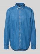 Levi's® Relaxed Fit Jeanshemd mit Button-Down-Kragen in Jeansblau, Grö...