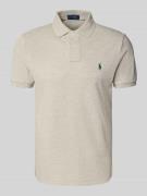 Polo Ralph Lauren Custom Slim Fit Poloshirt mit Label-Stitching in Hel...