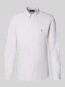 Polo Ralph Lauren Slim Fit Freizeithemd mit Button-Down-Kragen in Beig...