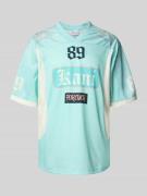KARL KANI Trikot mit Label-Print in Ocean, Größe XL