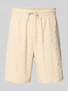 KARL KANI Relaxed Fit Sweatshorts aus Frottee Modell 'Terry' in Beige,...