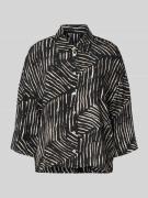 OPUS Relaxed Fit Hemdbluse aus Viskose Modell 'Fiana palm leaves' in B...