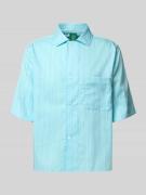 ANNARR Freizeithemd mit Knopfleiste Modell 'HOLMES' in Aqua, Größe L