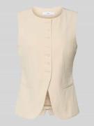 Mango Weste mit Rundhalsausschnitt Modell 'GRETA' in Beige, Größe S