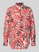 Mango Regular Fit Bluse im Allover-Look Modell 'JULIA' in Rot, Größe L