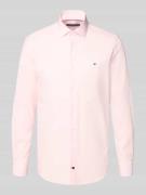 Tommy Hilfiger Tailored Slim Fit Business-Hemd mit Knopfleiste in Hell...