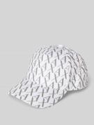 ARMANI EXCHANGE Basecap mit Logo-Muster in Weiss, Größe 1