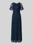 Vila Maxikleid aus Spitze mit Rundhalsausschnitt in Marine, Größe S