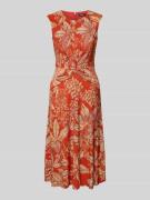 Lauren Ralph Lauren Midikleid mit Knotendetail Modell 'TESSANNE' in Ro...