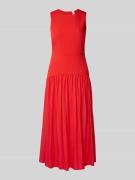 Mango Midikleid mit Rundhalsausschnitt Modell 'GILDA' in Rot, Größe M