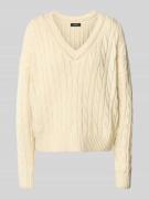 Lauren Ralph Lauren Strickpullover mit V-Ausschnitt Modell 'TEDURPH' i...
