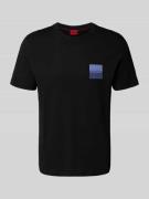 HUGO T-Shirt mit Label-Print und Rundhalsausschnitt Modell 'Dapusi' in...