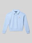 Polo Ralph Lauren Teens Cropped Sweatshirt mit Polokragen in Bleu, Grö...