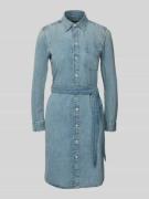 Lauren Ralph Lauren Knielanges Jeanskleid mit Bindegürtel Modell 'JAME...