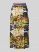 Christian Berg Woman Midirock aus Viskose mit elastischem Bund in Lila...