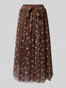miss goodlife Maxirock im Allover-Look mit elastischem Bund in Schoko,...
