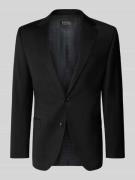 DIGEL Modern Fit 2-Knopf-Sakko aus Schurwoll-Mix in Black, Größe 102