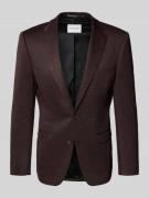 Roy Robson 2-Knopf-Sakko mit Reverskragen in Bordeaux, Größe 52