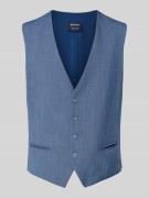 MCNEAL Weste mit V-Ausschnitt und Paspeltaschen in Blau, Größe 48