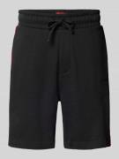 HUGO Shorts mit elastischem Bund Modell 'LIAM' in Black, Größe L