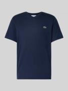Lacoste Regular Fit T-Shirt aus reiner Baumwolle in Marine, Größe L