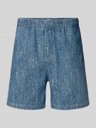 Samsøe Samsøe Shorts mit elastischem Bund in Blau, Größe L