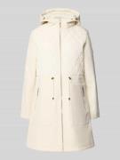 Lauren Ralph Lauren Softshell-Jacke in Überlänge in Ecru, Größe L