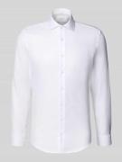 SEIDENSTICKER Slim Fit Business-Hemd mit Kentkragen in Weiss, Größe 39