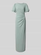 Swing Abendkleid mit Rundhalsausschnitt und Puffärmeln in Lind, Größe ...