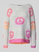 miss goodlife Strickpullover mit überschnittenen Schultern in Hellgrau...