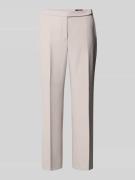 Windsor Slim Fit Anzughose mit Bügelfalten in Stein, Größe 40