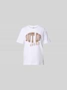 BAUM & PFERDGARTEN T-Shirt mit Statement-Print in Weiss, Größe L