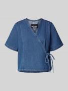 Pieces Regular Fit Jeansbluse aus Baumwoll-Mix Modell 'FIBBO' in Dunke...