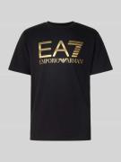 EA7 Emporio Armani T-Shirt mit Logo und Rundhalsausschnitt in Black, G...