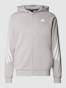adidas Sportswear Sweatjacke mit Kapuze in Hellgrau, Größe XS