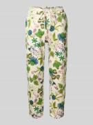 Christian Berg Woman Sweatpants mit elastischem Bund in Ecru, Größe L