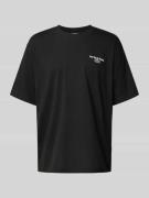 Lacoste Loose Fit T-Shirt aus reiner Baumwolle in Black, Größe XL