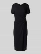 s.Oliver RED LABEL Tailliertes Jersey-Kleid aus Baumwoll-Mix in BLACK,...