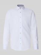 SEIDENSTICKER Slim Fit Business-Hemd mit Knopfleiste in Weiss, Größe 3...