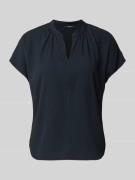OPUS Blusenshirt mit V-Ausschnitt Modell 'Fasura' in Dunkelblau, Größe...