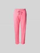 Juvia Sweatpants mit elastischem Bund in Pink, Größe L