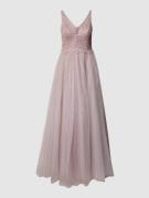 Mascara Abendkleid mit Glitter-Effekt in Mauve, Größe 36