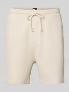 Tommy Jeans Relaxed Fit Sweatshorts aus reiner Baumwolle in Sand, Größ...