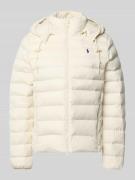Polo Ralph Lauren Steppjacke mit Label-Stitching in Ecru, Größe L