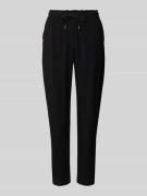 Zero Stoffhose aus Viskose mit elastischem Bund in BLACK, Größe 36