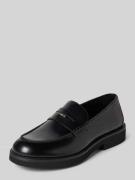 BOSS Slipper aus Kalbsleder in Black, Größe 38