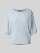 Luisa Cerano Strickpullover mit gerippten Abschlüssen in Bleu, Größe 4...