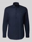 Tommy Hilfiger Tailored Slim Fit Business-Hemd mit Knopfleiste in Mari...