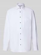 ETERNA Comfort Fit Business-Hemd mit Knopfleiste in Weiss, Größe 41