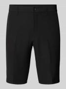 BOSS Green Slim Fit Chinoshorts mit Gürtelschlaufen in Black, Größe 46